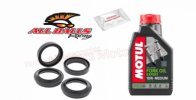 Front Fork Oil Seals and Dust Seals and Fork Oil (56-133-1 / 10w)