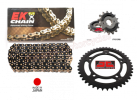 Suzuki GSXR1000 EK Black and Gold X-Ring Japanese Chain and Black JT Sprocket Kit (2007 & 2008) OUT OF STOCK