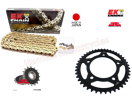 Honda CBR650 F EK Gold X-Ring Japanese Chain and Black JT Sprocket Kit