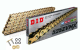 DID 525 ZVMX GG Gold 124 Link X-Ring Ultra Heavy Duty Drive Chain