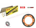 KTM 450 EXC Enduro DID Gold X-Ring Chain and SuperSprox Stealth Orange Sprocket Kit